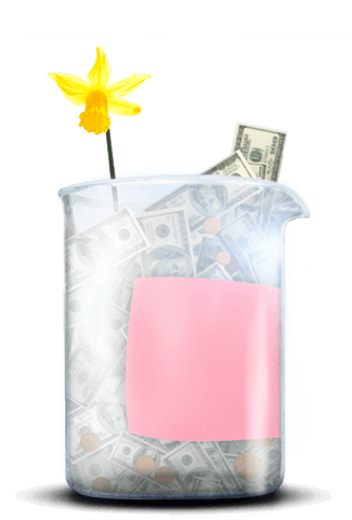 money blooming in beaker on transparent background - Download Free Stock Videos Pikwizard.com