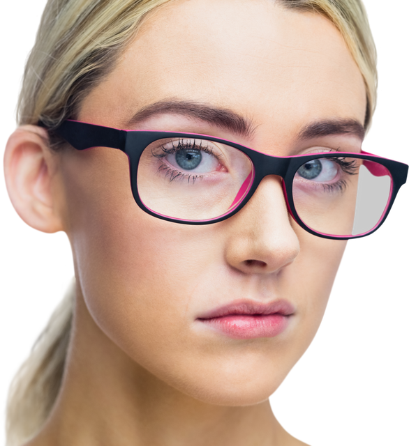 Transparent Background Portrait of Woman in Glasses for Professional Use - Download Free Stock Videos Pikwizard.com