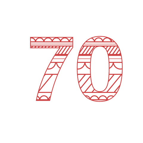 decorative red number 70 on transparent background - Download Free Stock Videos Pikwizard.com