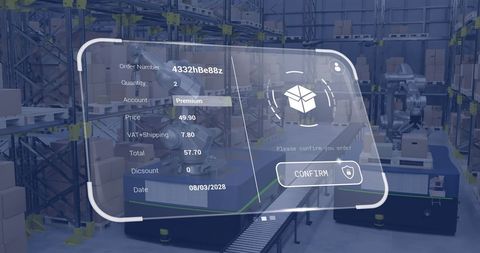 Interactive digital warehouse management interface