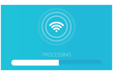 Transparent WiFi Processing Icon with Loading Bar Concept - Download Free Stock Videos Pikwizard.com