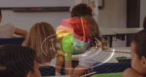 Children Learning with Digital AI Integration in Classroom