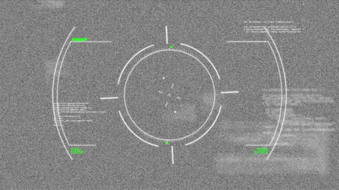 Futuristic Data Interface with Digital Distortion