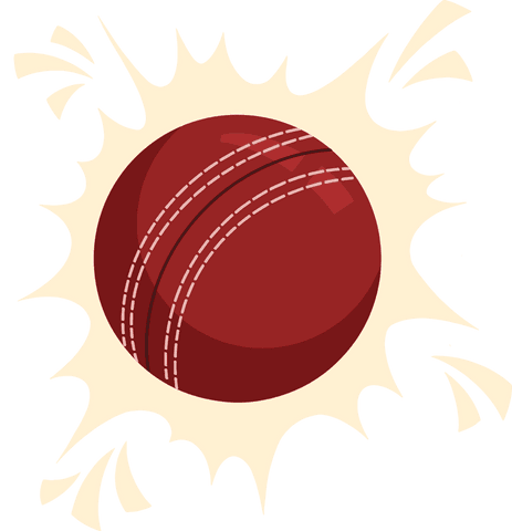 red cricket ball in dynamic cream starburst on transparent background - Download Free Stock Videos Pikwizard.com