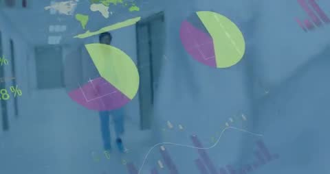 Doctor Analyzing Digital Medical Data with Technology Integration