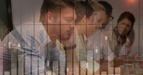 Financial Analysis Concept with Business Team and Data