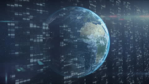 Digital Planet IT Network Concept Background