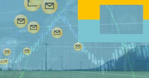 Wind Turbines and Financial Data Integration Conceptual Overlay