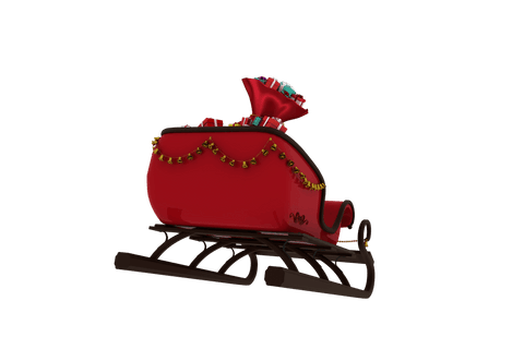 Santa Sleigh with Gifts PNG On Transparent Background - Download Free Stock Videos Pikwizard.com
