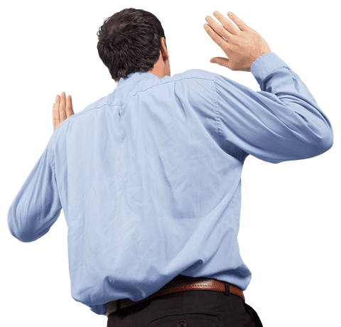 transparent businessman raising arms in gesture - Download Free Stock Videos Pikwizard.com