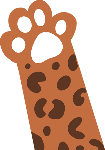 playful cartoon feline paw with spot patterns on transparent background - Download Free Stock Videos Pikwizard.com