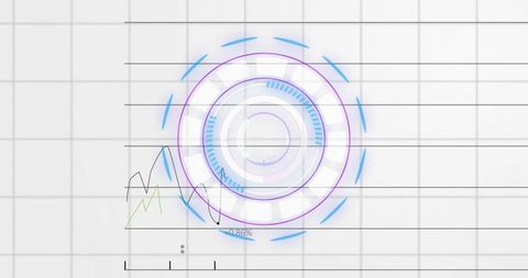 Futuristic Financial Data Analysis Overlay Simple Sketch Style Graph - Download Free Stock Images Pikwizard.com