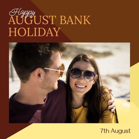 Couple at Beach Celebrating August Bank Holiday