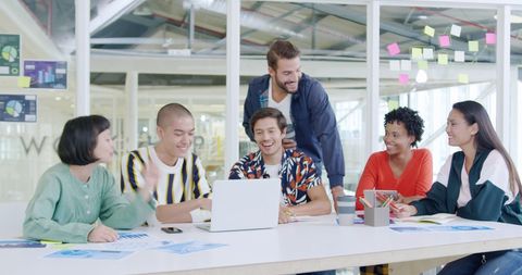 Diverse Professionals Collaborating at Modern Office - Download Free Stock Images Pikwizard.com