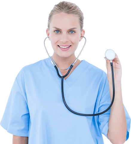 transparent medical professional smiling with stethoscope - Download Free Stock Videos Pikwizard.com