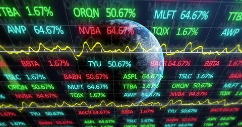 Global Financial Stock Market with Earth Background - Download Free Stock Images Pikwizard.com