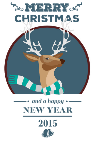 transparent reindeer christmas greeting with snowflakes illustrated - Download Free Stock Videos Pikwizard.com