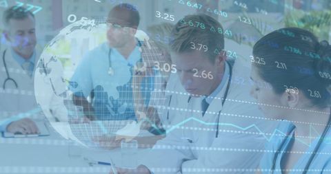 Healthcare Team Analyzing Medical Data with Digital Interface - Download Free Stock Images Pikwizard.com