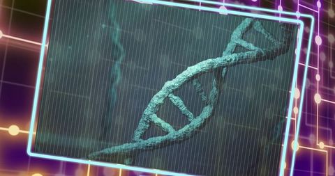 Digital Illustration of DNA Strand Using Advanced Technology