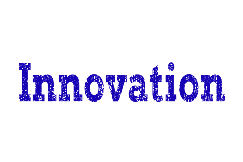 Transparent Innovation Text in Bold Blue Font - Download Free Stock Videos Pikwizard.com