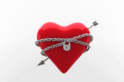 love and security concept: heart with arrow and chain, transparent design - Download Free Stock Videos Pikwizard.com