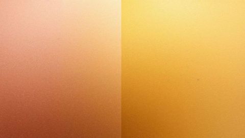 Two-panel metallic gradient background subtle seam pink peach to warm gold colorfield