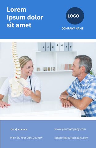 Medical Professional Discussing Spine Health with Patient - Download Free Stock Templates Pikwizard.com