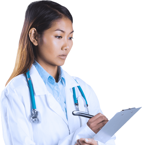 Transparent Background Doctor Writing Medical Notes - Download Free Stock Videos Pikwizard.com