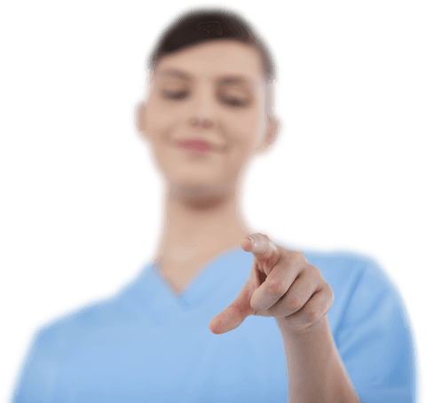 Transparent Image of Doctor Pointing at Virtual Screen Interface - Download Free Stock Videos Pikwizard.com