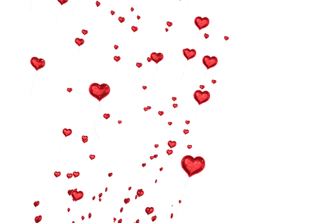 joyful red heart balloons on transparent background - Download Free Stock Videos Pikwizard.com