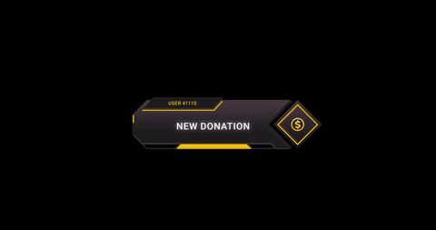 futuristic digital media donation alert interface - Download Free Stock Images Pikwizard.com