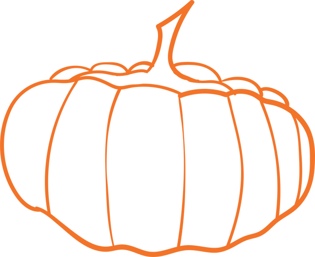 Orange Outline Transparent Pumpkin Vector Illustration - Download Free Stock Videos Pikwizard.com