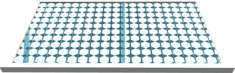Transparent Solar Panel with Geometric Hexagon Glass Design - Download Free Stock Videos Pikwizard.com