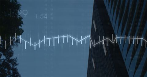 Digital Finance Data Integrated with Urban Cityscape - Download Free Stock Images Pikwizard.com
