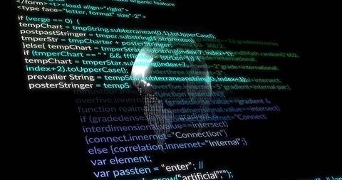 Floating Code and Wireframe Globe in Futuristic Digital Interface