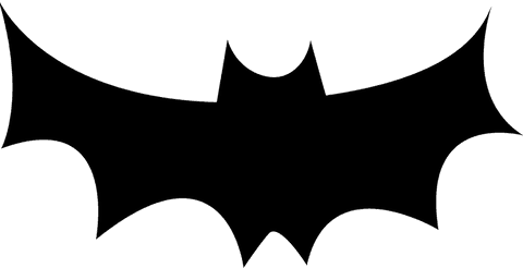 stylized bat silhouette icon on transparent background - Download Free Stock Videos Pikwizard.com