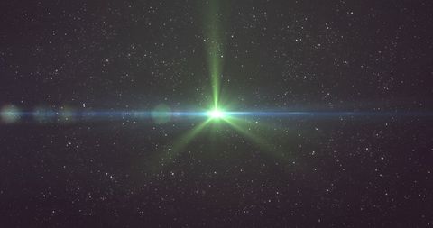 Radiant Green Light Beam against Starry Night Sky - Download Free Stock Images Pikwizard.com