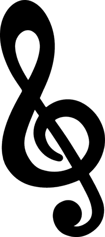 black treble clef on transparent background minimal vector art - Download Free Stock Videos Pikwizard.com