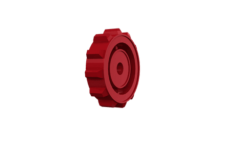 Red Transparent Cogwheel Close-Up 3D Rendering on White Background - Download Free Stock Videos Pikwizard.com