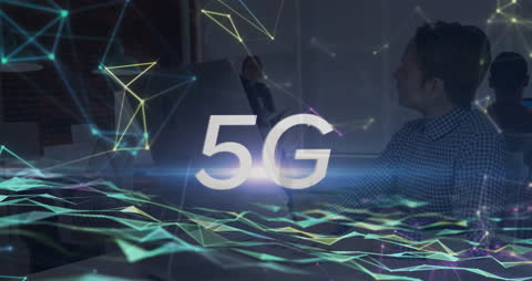 5G Technology and Global Network Connectivity Concept