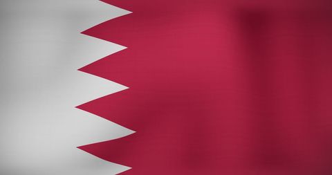 Bahrain national flag waving in the wind