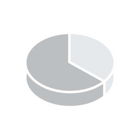 2d grey pie chart illustration on transparent background - Download Free Stock Videos Pikwizard.com