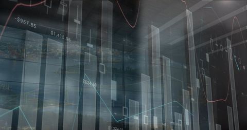 business data analytics overlooking financial district - Download Free Stock Images Pikwizard.com