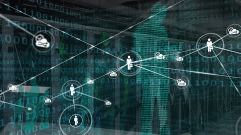 Digital Network and Data Connections in a Virtual World