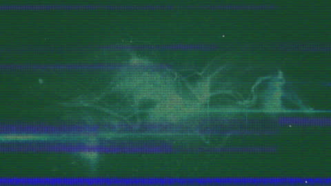 Abstract Neon Blue Digital Interface with Vivid Motion