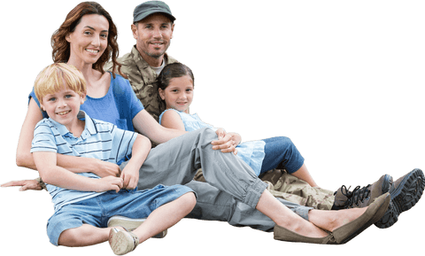 transparent family unity with soldier homecoming celebration - Download Free Stock Videos Pikwizard.com