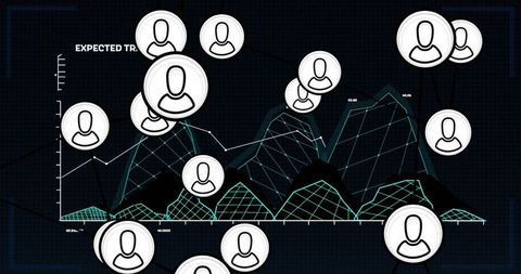 Futuristic Data Visualization with User Avatar Network