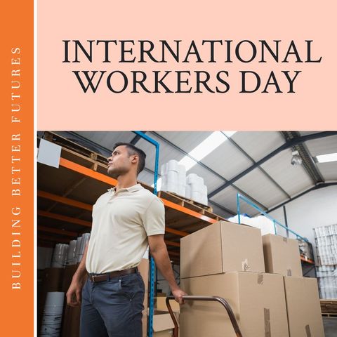 Warehouse Worker on International Workers Day - Download Free Stock Templates Pikwizard.com