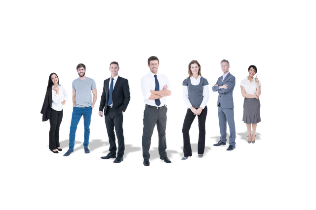 Diverse Group of Professionals on Transparent Background - Download Free Stock Videos Pikwizard.com