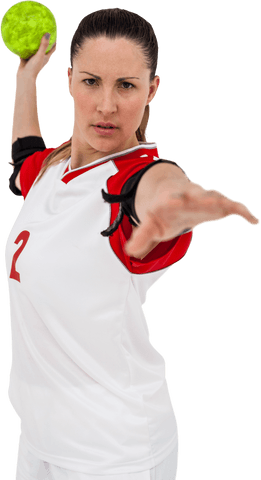 athletic woman throwing ball with focus and precision - Download Free Stock Videos Pikwizard.com